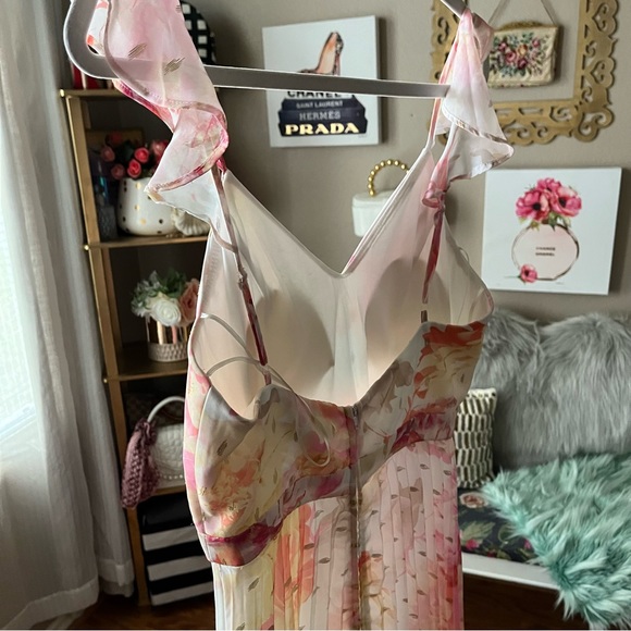 Crytal Doll floral pleated Spring dress size 9 - Picture 6 of 6